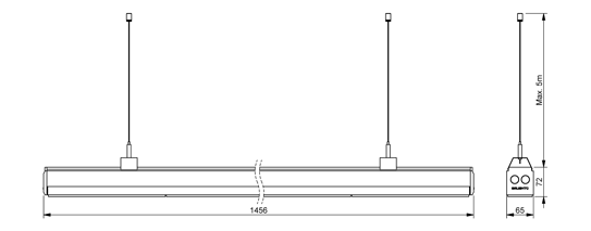 Skyline Tekli Sistem Aski Optic Teknik Cizim