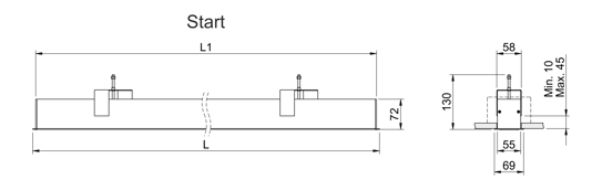 Stella Start Recessed Dimension